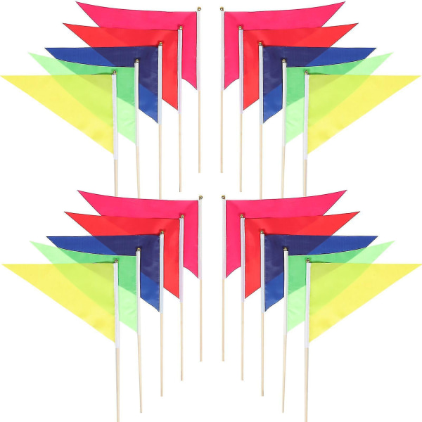 20 st Bannerflaggor Röda Markeringsflaggor Mätflaggor Gränsflaggor Markörflaggor Lokaliseringsflaggor