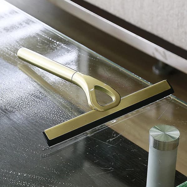 Dusj-squeegee, Dusj-squeegee i rustfritt stål, Vindussqueegee, Dusj-squeegee med veggbrakett uten boring
