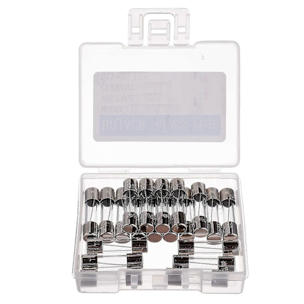 T3.15AL250V 5x20mm 3.15A 250V Langsom Blæsning Sikringer 3.15 Amp 250 Volt 0,2 x 0,78 Tommer Glasrør (Pakke med 20 stk)