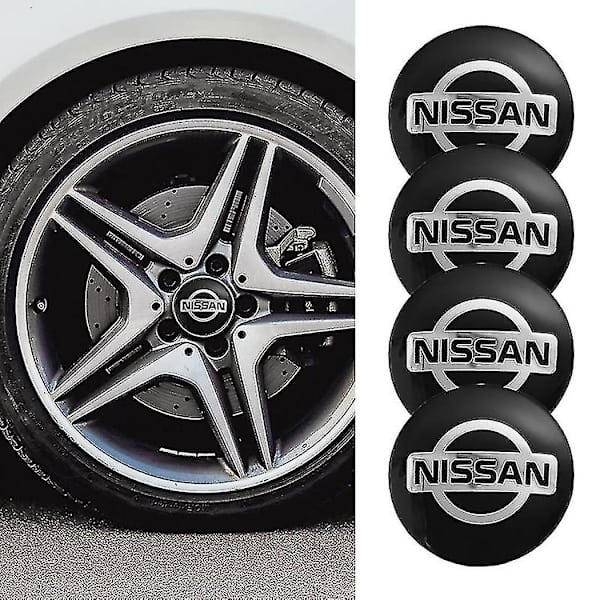 4 st Bilsymbol Fälgnavkapsel i Metall Emblem Dekaler För Nissan Qashqai Juke Pulsar Sentra Altima Patrol Micra Rogue Almera Versa,d För Nissan
