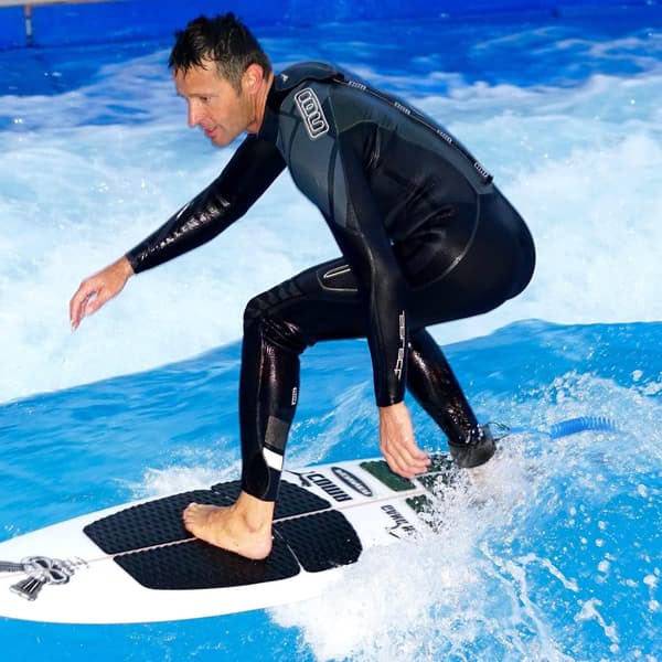 Surfeleash, SUP sikkerhetssnor, surfebretttau, SUP-tilbehør for stand-up paddleboard, kajakk (blå)