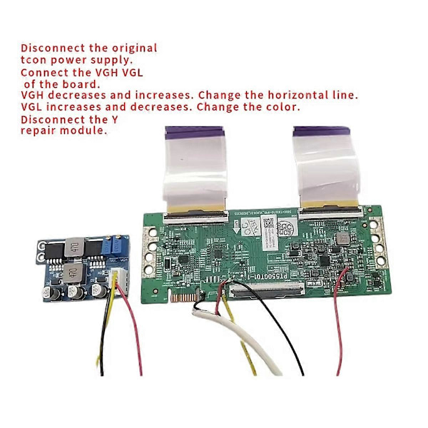 VGH VGL DC Modul med Kabel Reparation LCD Panel Defekt Y Farve Unormal Horisontal Linje Udskiftning Pa
