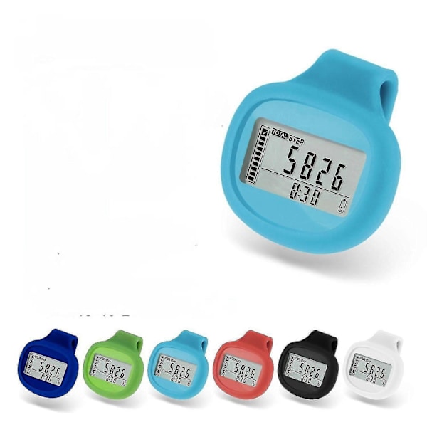 Kjæledyr Pedometer 3d Silikon Multifunksjonell Skritteller Stor Skjerm Digital Display 3d Ryggklips Pedometer
