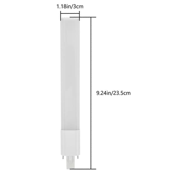 Kompakt LED-lysrør LED-lampe Pære Hjemmeutskifting Lyslist 6000K LED-lysstripe