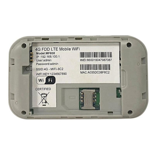 Mf800 4g Version Bærbar Mifi Pocket Wifi Kort Router 150mbps