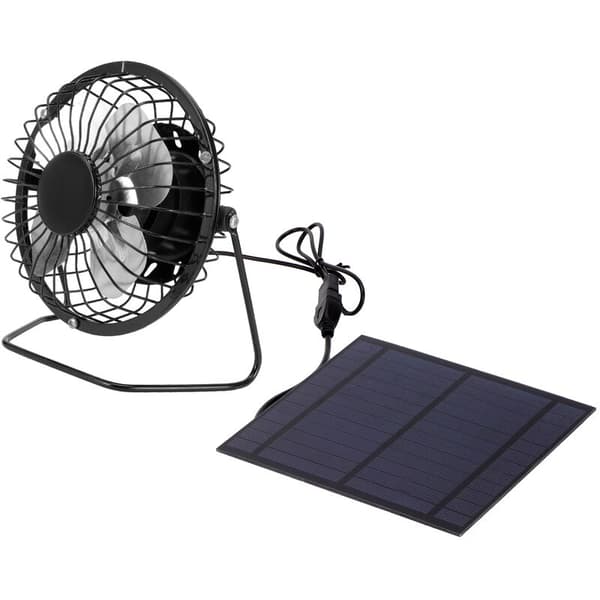 5W USB bærbar solcellepanel – strømforsyning til drivhusvifte – grønn energi – dimensjoner: 14,5 x 14,5 cm