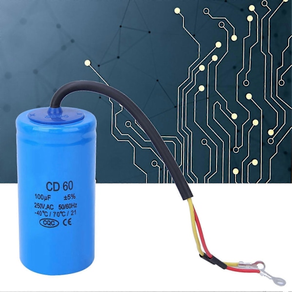 CD60 250V 100uf Tændingskondensator Eksplosionsskydende Elektronisk Komponent til Køleskabe