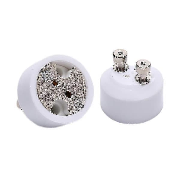 Gu10 til Mr16 Sokkel Base Halogen Pære Lampe Adapter Konverter Lampeholder