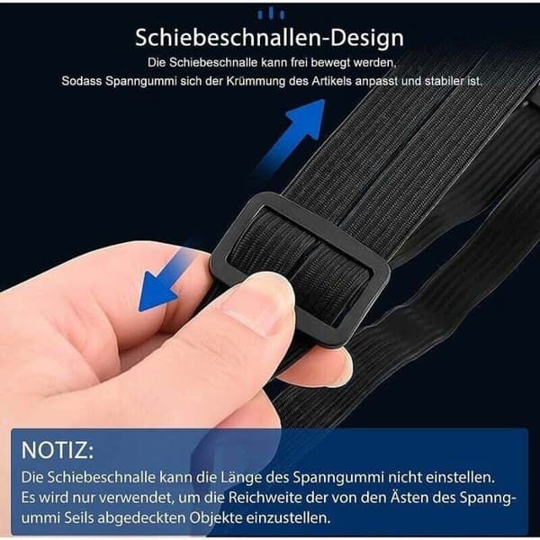 2 x 60 cm elastiske bungee-snore med kroge, YYV motorcykelstrop