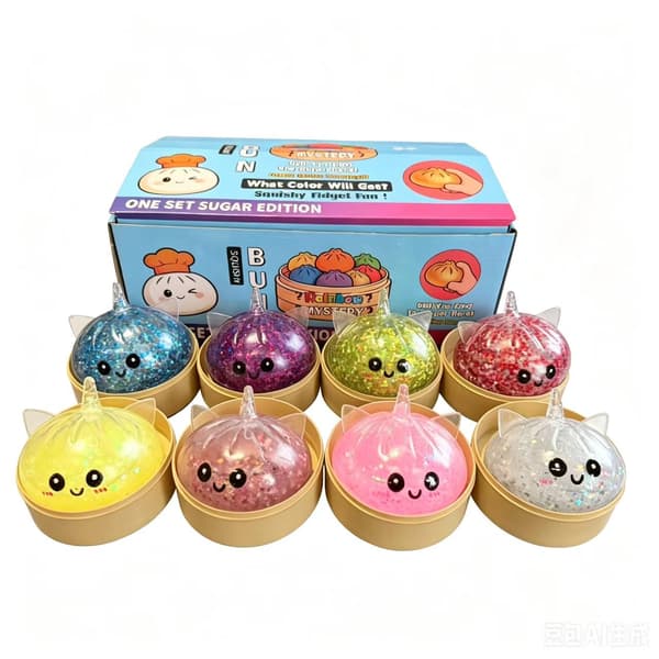 Den originale mystiske dumpling Galaxy Edition Viral Squishy B - Enhjørningebolle - Tilfældig farve