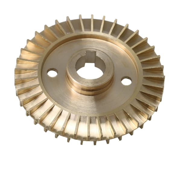 Dubbelsidig kilspår vattenpump reservdel mässing impeller 60mm diameter--