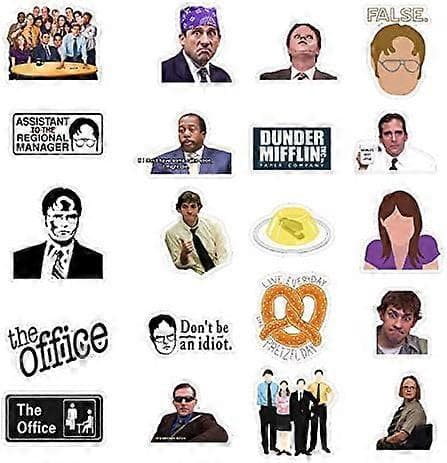 The Office Stickers (50 stk) Meme Stickers 4-pak