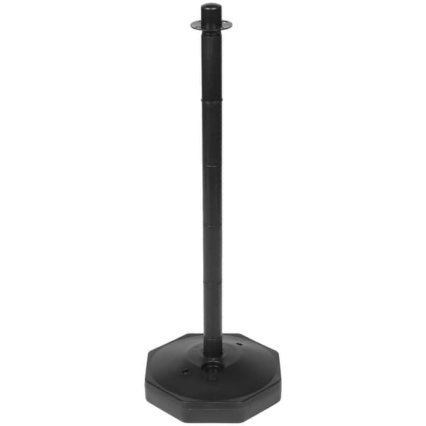 Udendørs Barrierestolper Crowd Control Rækværk Supermarked Sort 85X31CM Cylindrisk 1 pakke