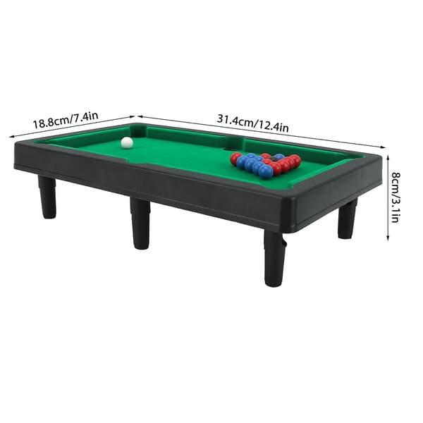 Mini Poolbord Interaktiv Simulering Miniature Billard Pool Spil Sæt Til Skrivebords Dekoration Ornament