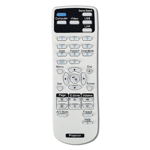 Projector Remote Control 154720001 For Epson Eb-x24 Eb-s31 Eb-w Eb-c30xe Eb-30xe Eb-c28sh Eb-x11 Eb-s18 Eb-s4  [JKW]