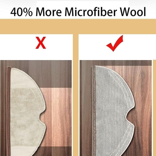 8 stk moppekluter til Xiaomi Roborock S5 Max S6 Pure S6 MaxV robotstøvsuger