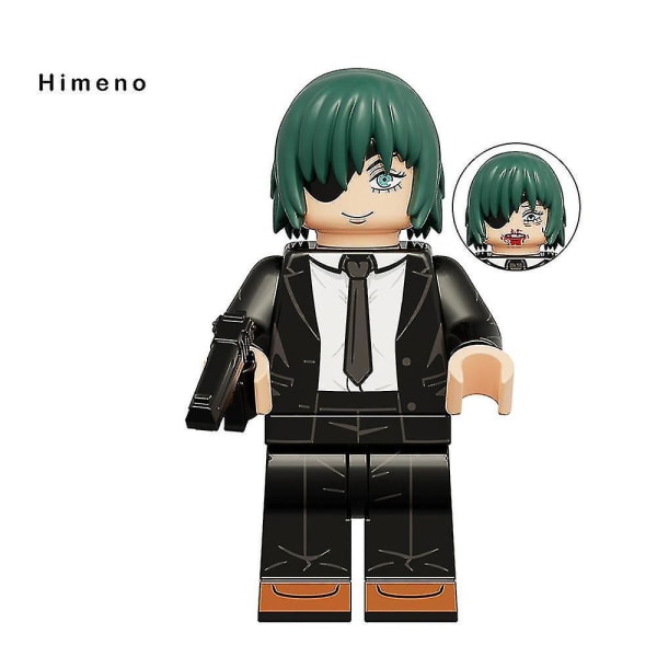 10 st/set Chainsaw Man Byggklossar Minifigurer Denji Makima Power Montering Actionfigurer Leksaker Barn Fans Samlarobjekt Modellgåva