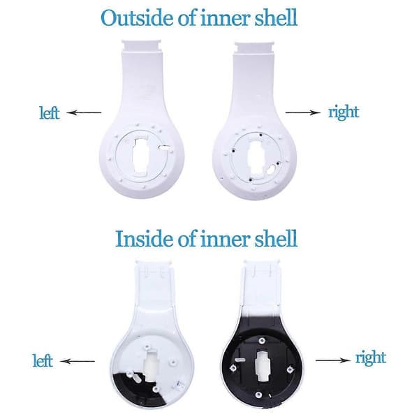 1 Par Ørepropp Inner Shell Erstatning for Studio 3.0 Trådløse Hodetelefoner Reparasjonsdeler Hvit