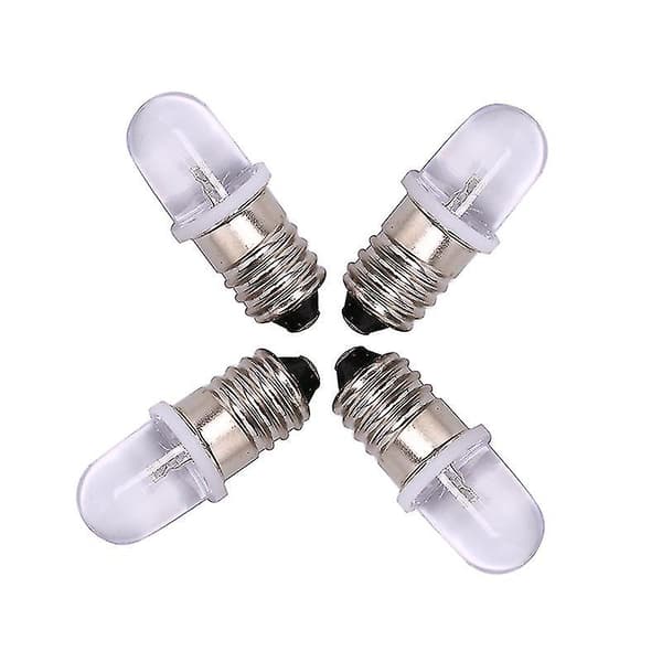 5 stk E10 LED-pære E10 DC 3V 4.5V Instrumentpære E10 Indikatorpære Gammeldags Lommelyktpære