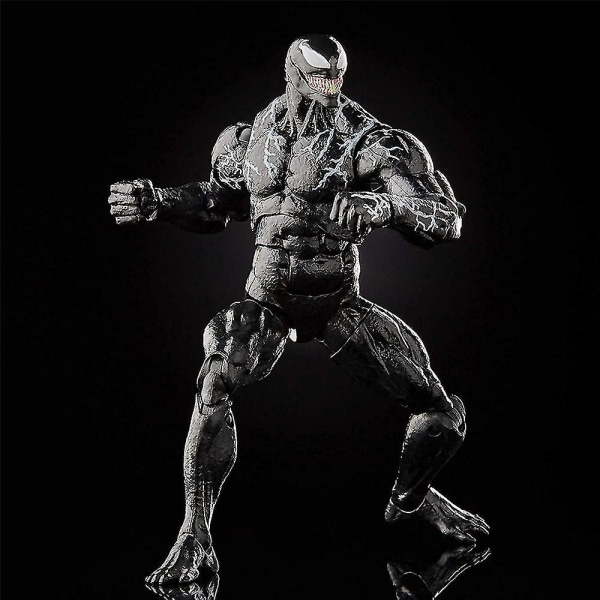 Venom Actionfigur, Rörliga Leder Figurer Venom Samlarobjekt Modell Med Utbytbara Tillbehör Present Till Fans