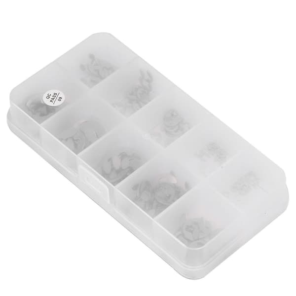 Högkvalitativ 120PCS 304 rostfritt stål E-typ låsring 1.5mm-10mm