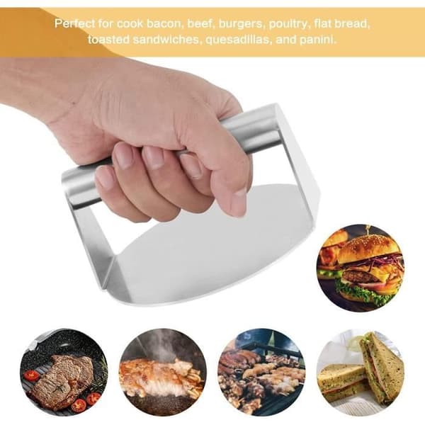 Kødpresse - Ikke specificeret - 5,51 tommer - Rustfrit stål - Non-stick - Ergonomisk