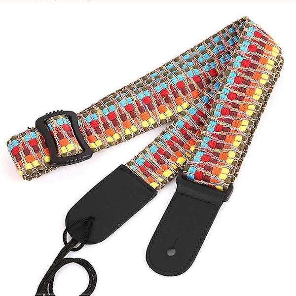 Gitarrrem för elgitarr, gitarrtillbehör, akustisk gitarr, western gitarr, elbas och ukulele gitarrrem för barn och vuxna