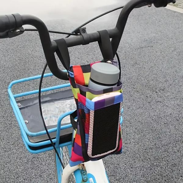 1 stk Vandafvisende Cykel Forvaring Cykelpose, Mobiltelefonholder Cykelkurv Sort