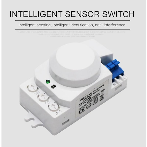 Mikrovågsrörelsesensor 5.8ghz Radar Sensor Switch 360 Grader Radar Rörelse