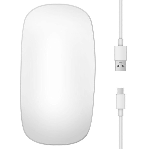 Bluetooth Trådlös Magic Mouse Tyst Uppladdningsbar Datormus Slim Ergonomisk PC-mus för Apple M