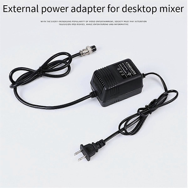 Strømadapter F4 15V Mixing Console Mixer Strømforsyning AC Adapter 3-benet Stik EU STIK