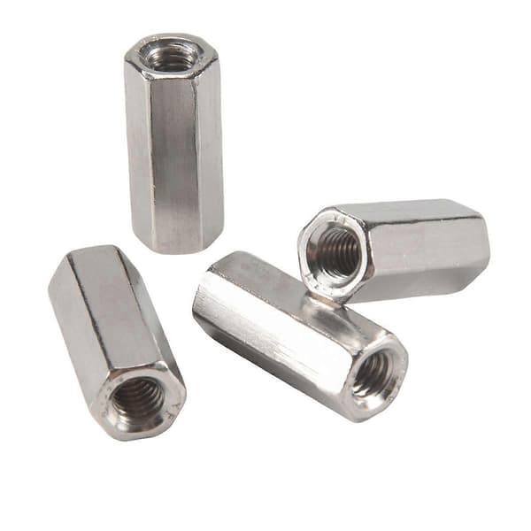 4 stk. M6 x 1 Gjenge 25 mm Lang 304 Rustfritt Stål Metrisk Sekskantbolt Forlengelse Sekskantmutter