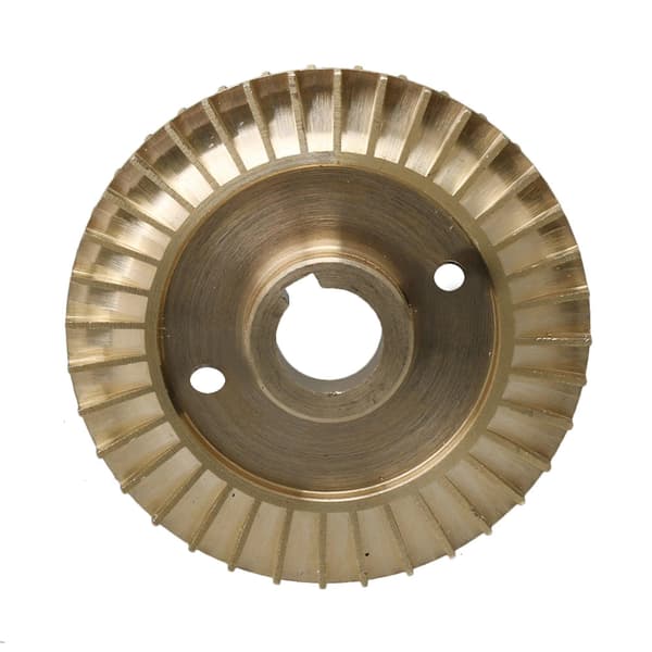 Dubbelsidig kilspår vattenpump reservdel mässing impeller 60mm diameter--