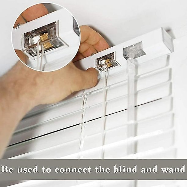 4 st Blinde Wand Tilt Control Wand Tilter för 1 tum Mini Blinde Head Rail Blinde Tilt Mekanism Ersättning med D-formad Växel Tilt Mekanism Hook C