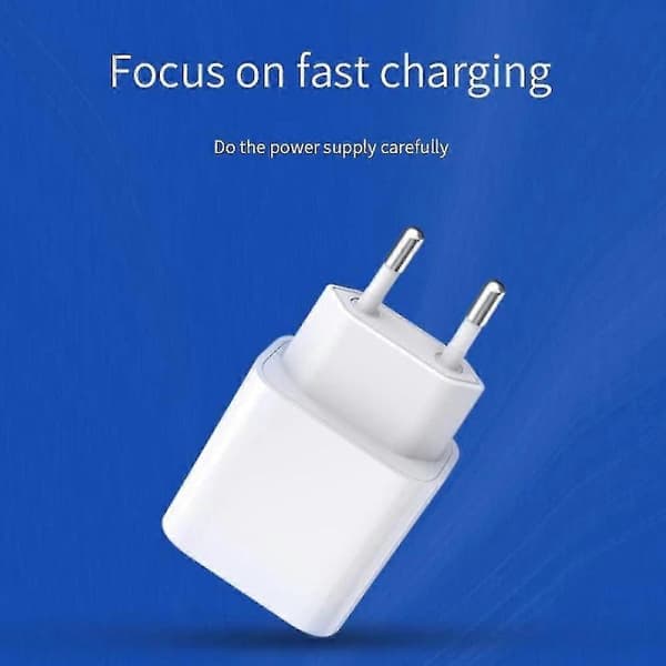 För Iphone 20w Laddare Apple 11/12/13 Usb-c Till Lightning Ström Adapter 1m Datakabel Eu-kontakt