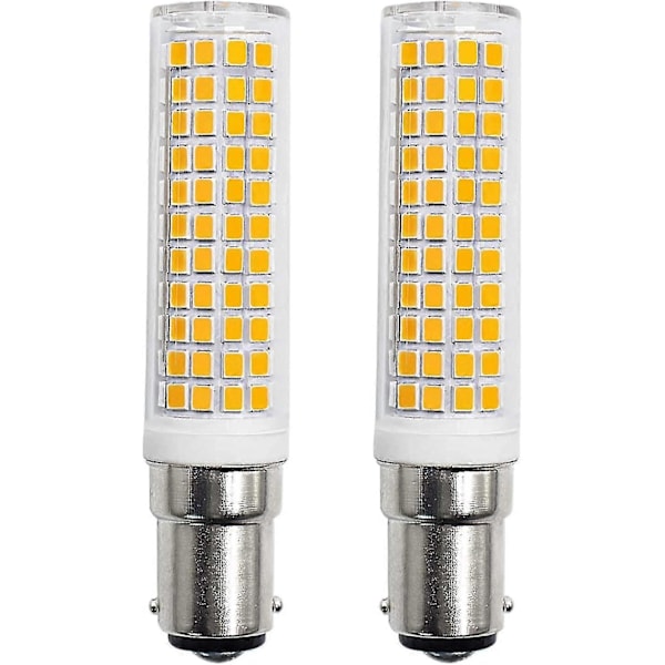 2 stk. B15d 10,5W LED Pære Udskiftning 100W B15d Halogen Pære 1250 Lumen, 100% Ny