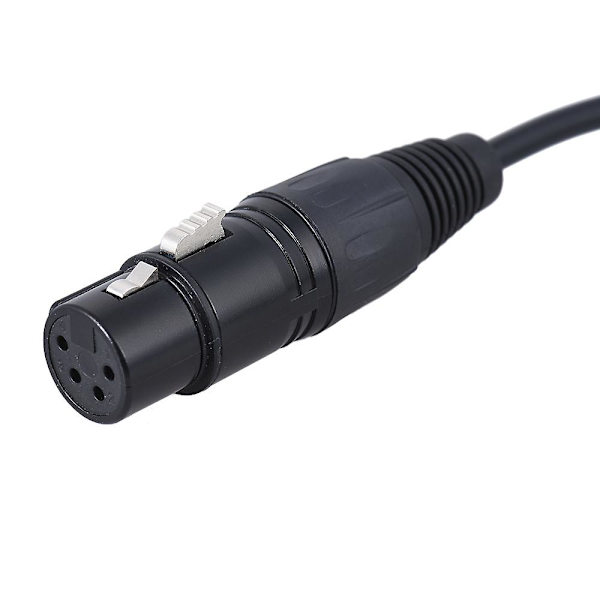 Andoer 100cm / 3.3ft D-Tap Han til XLR 4-polet Hun Adapter Strømforsyningskabelledning til V-mount Batteriplade Videokamera Monitor