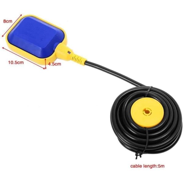 Fdit Flydekontakt Vandstandsregulator til 5 m kabel til tankpumpe
