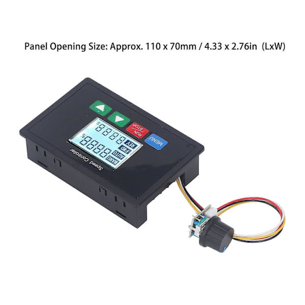 Högkvalitativ DC 10-55V DC motorvarvtalsregulator multifunktion integrerad