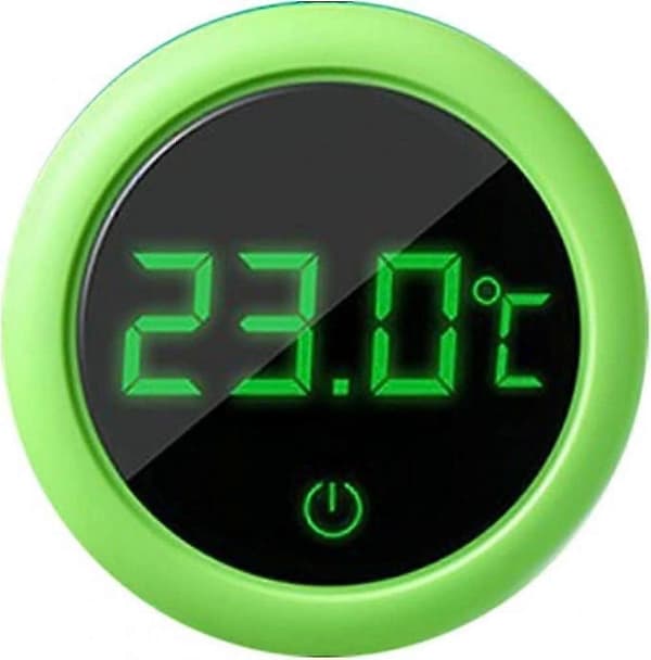 Digitalt akvarietermometer, LED-display termometer Mini fisketank Nøjagtig temperatursensor Trådløst termometer til akvarier (Grøn)