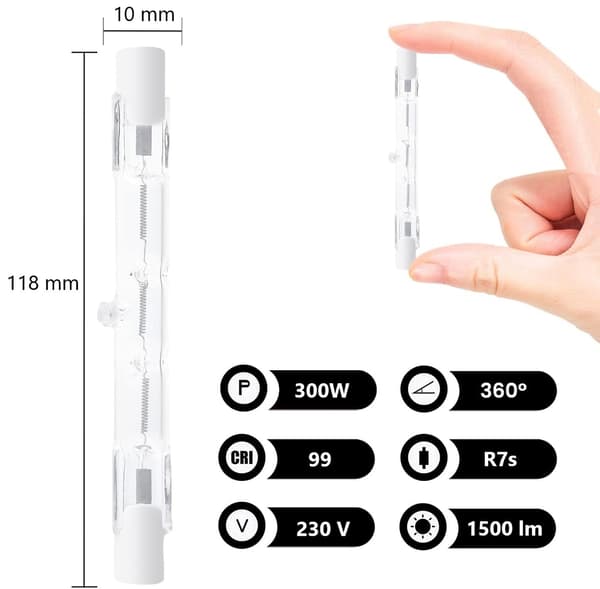 Halogenlamper / Lineær Lampe – 5 stk.