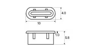10 kpl USB-C-pölysuojia – Suojaa USB-C-porttisi