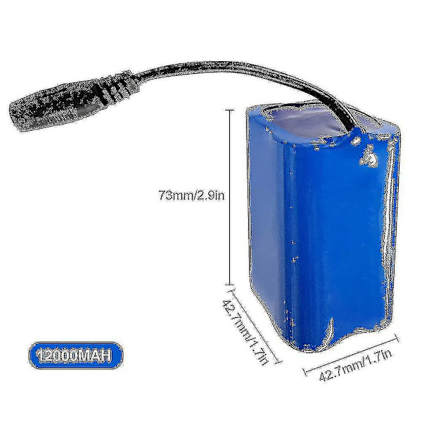2024 2024 7.4v 12000mah Batteribyte för fiskebetebåt