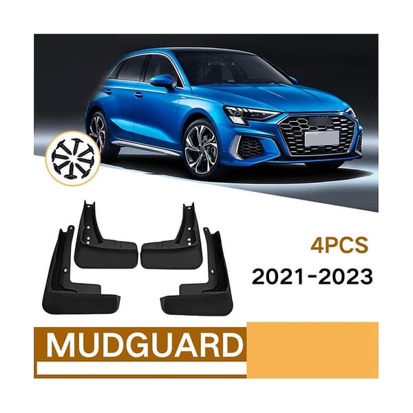 Bilskvettlapper for A3 Sport Hatchback 2021-2023 Skvettlapper Mudguard Flap Splash Flaps Tilbehør