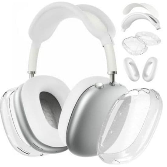 Sæt med 4 etuier til AirPods Max, glitrende hvid YYV