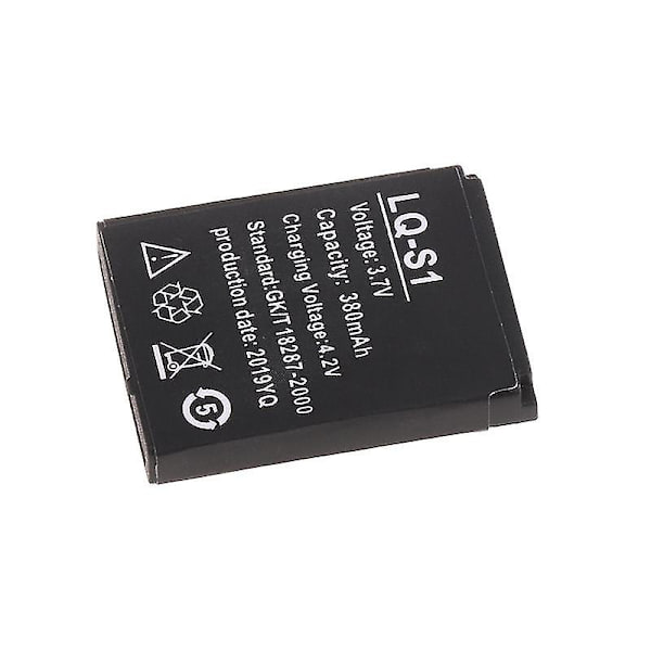 Lq-s1 3.7v 380mah Uppladdningsbart Li-ion-batteri för Smart Watch Ny