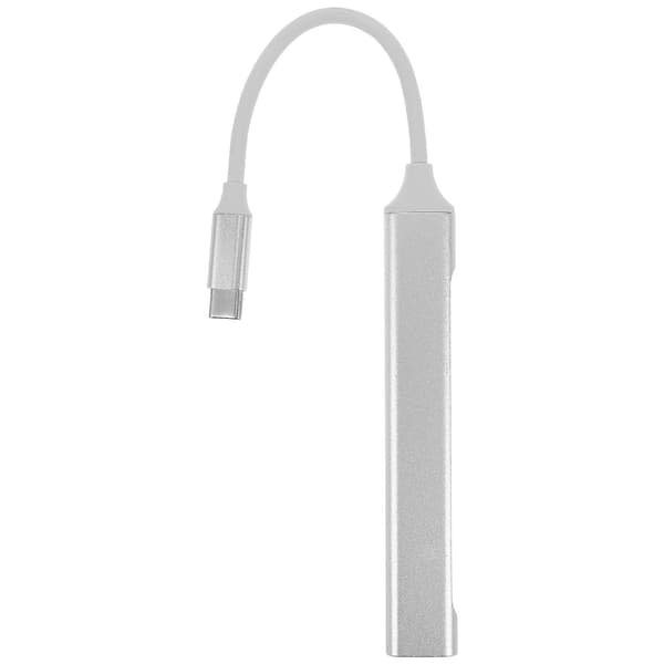 USB-stikport USB-stik USB-hub Sølv 25.00X1.50X0.50CM Multi-port forbindelse 1-pak