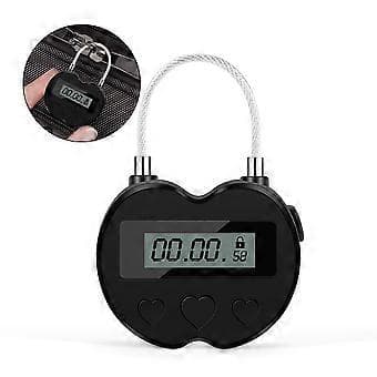 Smart Time Lock LCD-display Tidlås Multifunktionell Elektronisk Timer för Resor, Vattentät USB-laddning