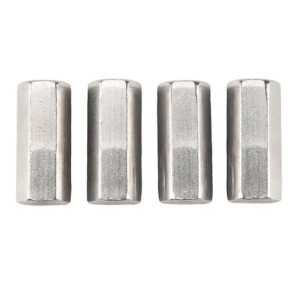 4 stk. M6 x 1 Gjenge 25 mm Lang 304 Rustfritt Stål Metrisk Sekskantbolt Forlengelse Sekskantmutter