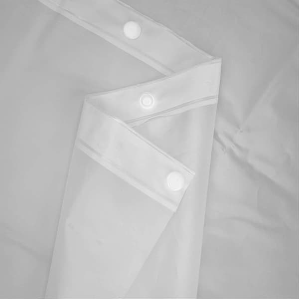 2025 Senaste Modell 2-pack Duschdraperifoder Ersättningar 70 x 54, Vit, med Magneter